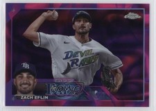 2023 Chrome Update Magenta & Purple Lava Lamp Refractor /299 Zach Eflin 0w3
