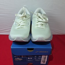 Brooks Ghost 15 Women's White Mesh Lace-Up Low Top Running Sneaker Solid Logo