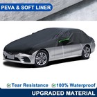 Half Car Cover Windshield Snow Cover For Sedan SUV Anti-UV Waterproof 6 Layers