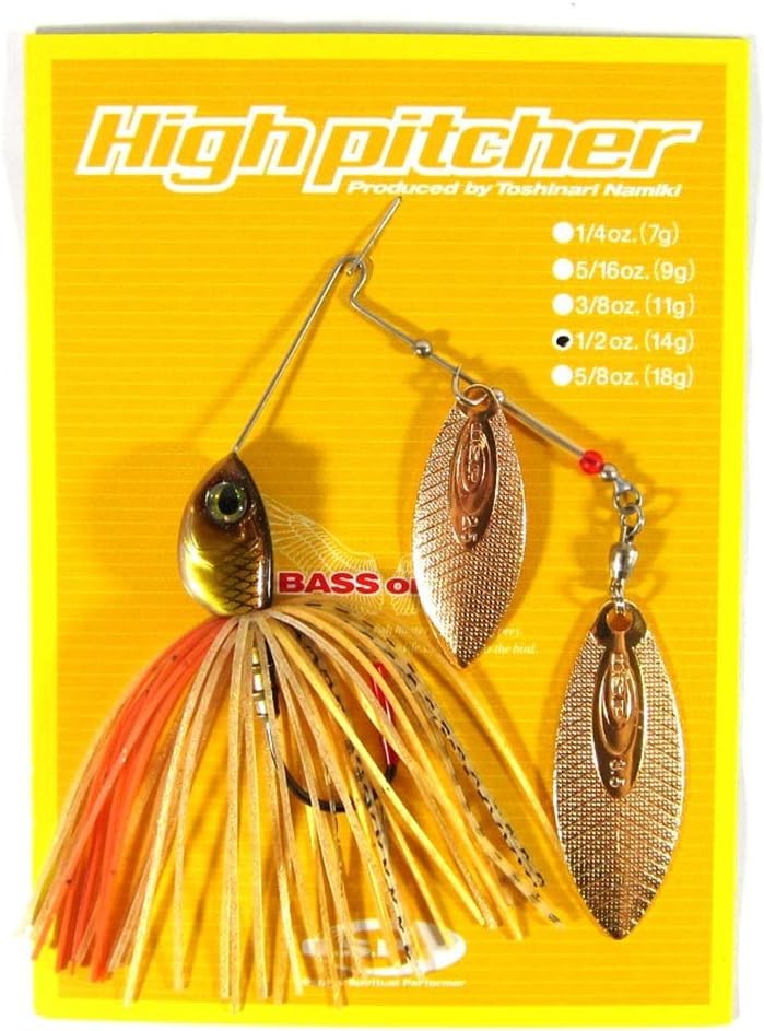 O.S.P Spinnerbait High Pitcher 1/2oz Double Willow S22 Killer Gold - Image 1