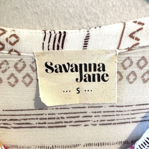 Savanna Jane S Small Embroidered Boho Floral Southwest Blouse Top - Picture 3 of 10