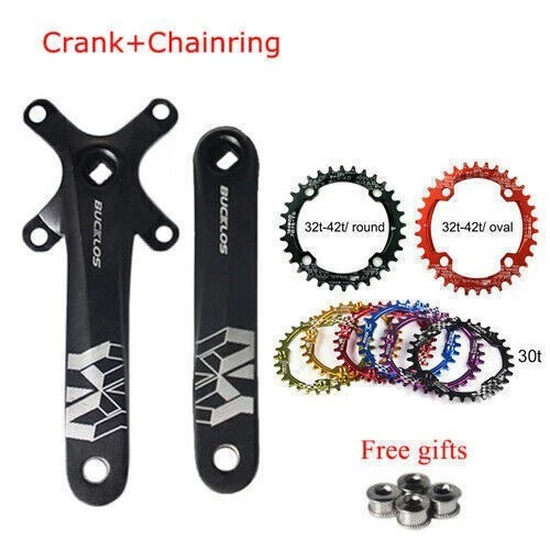 Juego de bielas individuales 30-42T para Shimano MTB manivela 104BCD plato de cadena ancho estrecho Foto 2 de 4