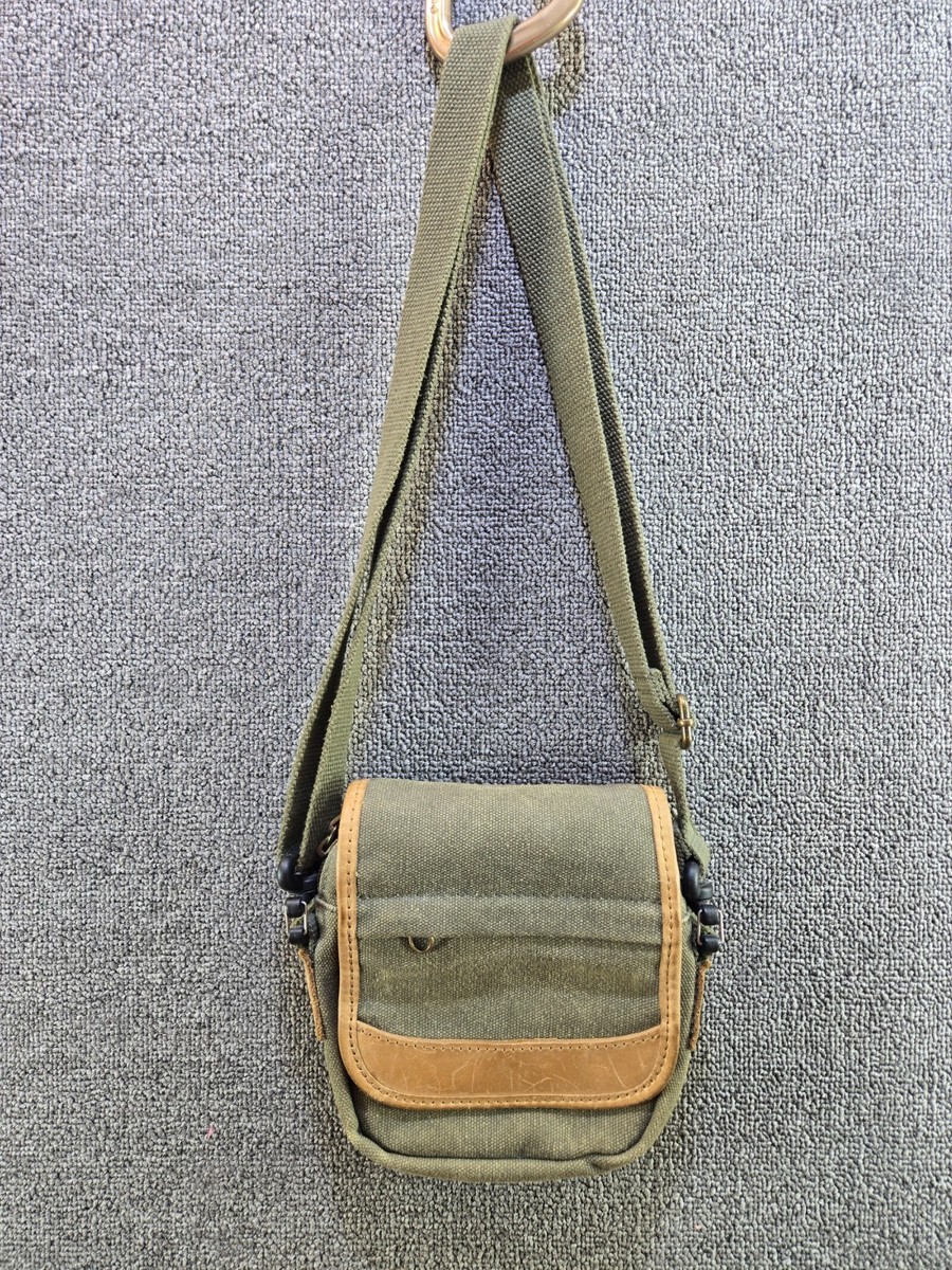 LL Bean Crossbody Bag Brown Canvas Purse