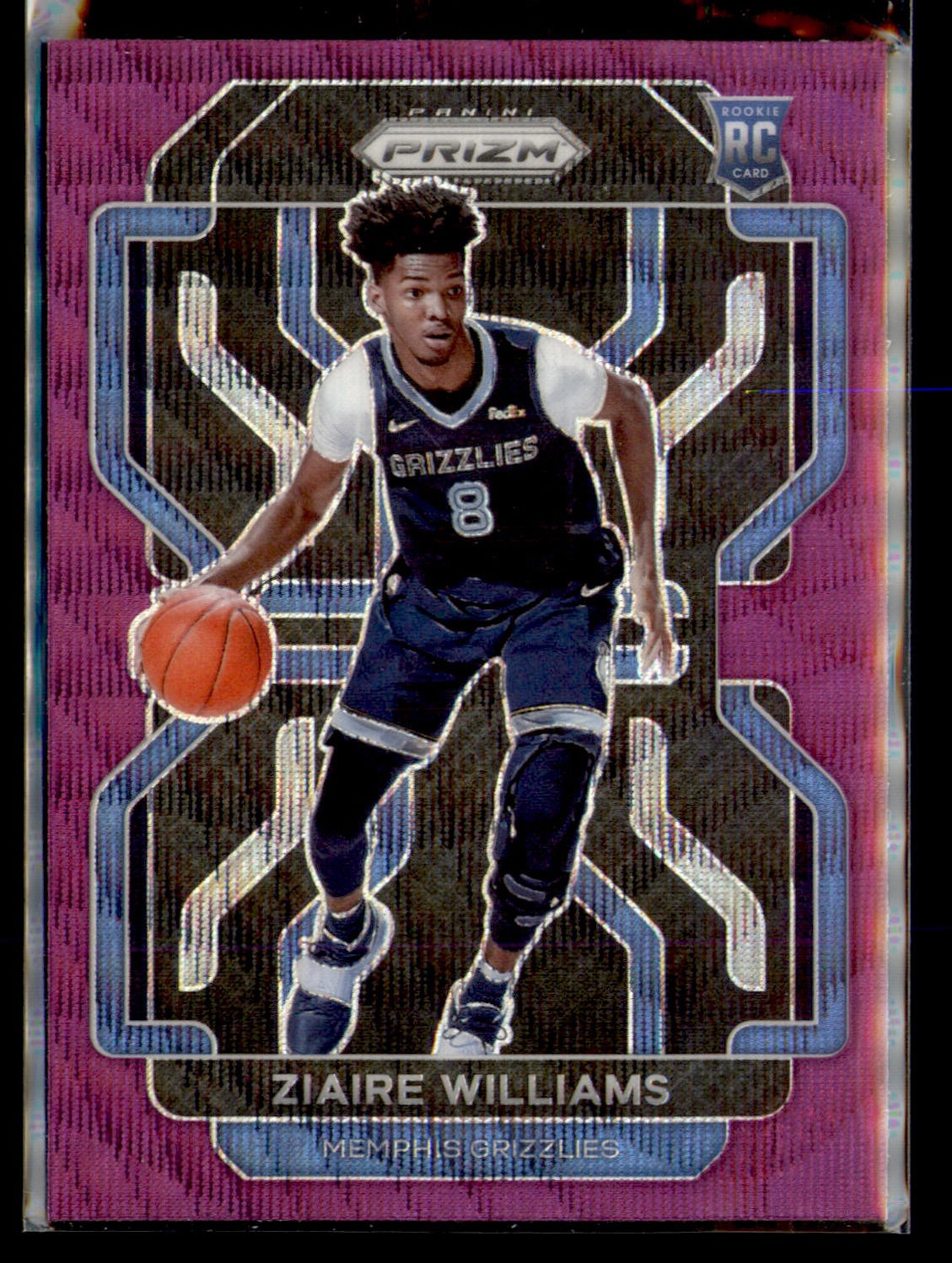 2021-22 Panini Prizm #313 Ziaire Williams Purple Wave