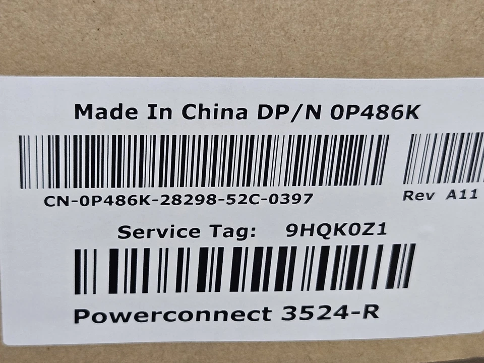 Dell PowerConnect 3524 24-Port 10/100 Managed Ethernet Switch 0P486K NEW - Image 3 of 4