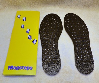 Nikken Magsteps Magnetic Shoe Inserts Insoles NOS 2001-Vintage Size LARGE?