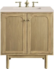 James Martin Vanities 545-V30-3EMR Laurent 30" - Light Natural Oak