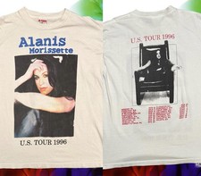 Alanis Morissette US Tour 1996 Retro style 2 sided T shirt Men Women NH28052