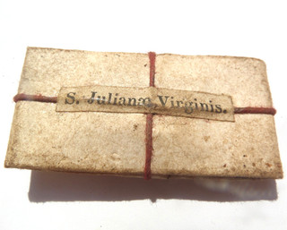 ANTIQUE RELIQUARY RELIQUE RELIC TO SAINT JULIANA VIRGIN