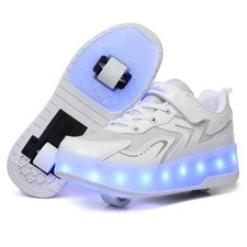 Roller Skate Shoes for Kids Boys Girls LED Roller Sneakers Light Up Fashion F...