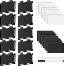 10 Pack Pantry Basket Labels Clip on for Storage Bins, with 20 Label Cards, Kitc