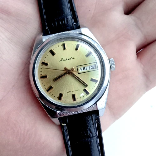 Vintage Soviet men's mechanical watch RAKETA "Rolex" Cal 2628 H. USSR.