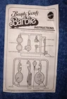 Vtg Beauty Secrets Barbie Doll #1290 Original Instruction Booklet  1970's 1979