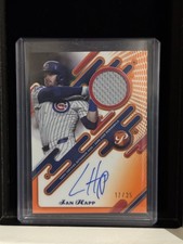 Topps 2025 Pristine Pieces Auto Relic Ian Happ Orange Refractor /25 Cubs