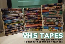 *VHS* vintage Disney clamshell VHS tapes EXCELLENT All one owner YOU CHOOSE VHS