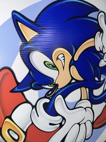 SEGA Sonic Adventure Banner 20x42&rdquo;  Display Poster Dreamcast Retro