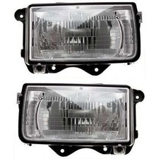 Driver And Passenger Side Headlights For Isuzu Rodeo 1991-1997 Halogen W Bulbs Driver And Passenger Side Headlights For Isuzu Rodeo 1991-1997 Halogen W Bulbs