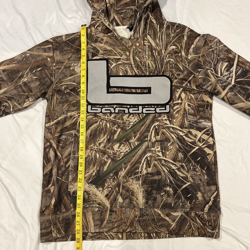 Banded Realtree Camo Hoodie Sweatshirt Mens L Embroidered Logo Y2K Hunting - Picture 3 of 9