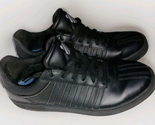 K-SWISS Black Court Pro II Fashion Comfort Athletic Leather Sneakers Size 8.5