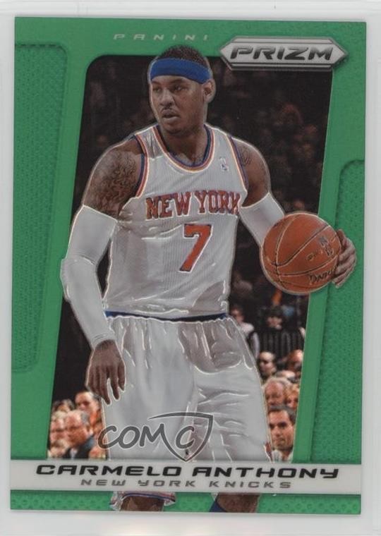2013-14 Panini Prizm Retail Green Prizm Carmelo Anthony #172 HOF 13n3