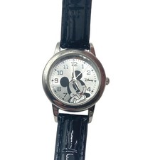 VTG Disney Mickey Mouse MK1042 Women's Watch - Fresh Battery - New Leather Strap