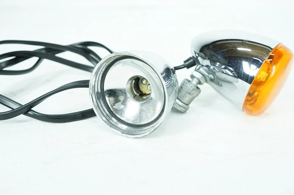 Harley Dyna Super Glide 2007 personalizada OEM indicadores de señal de giro delanteros izquierdo derecho Foto 3 de 4