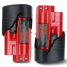 2-Pack 12V Battery Compatible with Mil-waukee Cordless 3000mAh