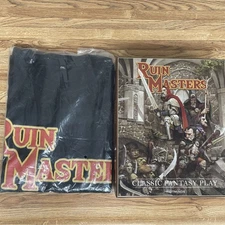 Ruin Masters RPG + Kickstarter Exclusive T-Shirt by Riotminds ***NEW/RARE/OOP***