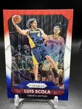 2015 Panini Prizm Prizms Red White & Blue #111 Luis Scola