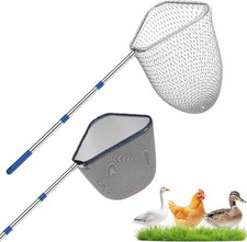 Chicken Catching Net 2 Pcs, for Supplies, Medium, Gray