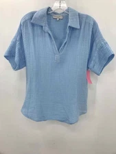 Pre-Owned Michael Stars Blue Size Small Blouse