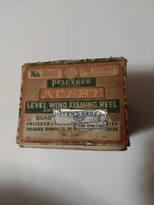 Vintage  Pflueger No 1963 Nobby Fishing Reel w/Orig Box/Manual/Tool/Cork EUC