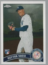 2011 Topps Chrome Baseball Card #218 Hector Noesi RC
