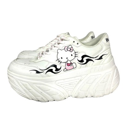 Bershka Hello Kitty Shoes Women s 8.5 Euro 39 Platform Trainers sneakers White