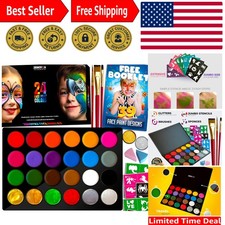 Face Painting Kit for Kids - Non-Toxic and Hypoallergenic Face Paint Kit with...