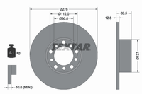 2X Bremsscheibe Vorderachse FüR MERCEDES-BENZ 123 Stufenheck T-Model Coupe