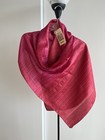 NWT Handwoven FabIndia 100% Silk Dupatta Stole Scarf Red Pink Hand Block Print — photo 1