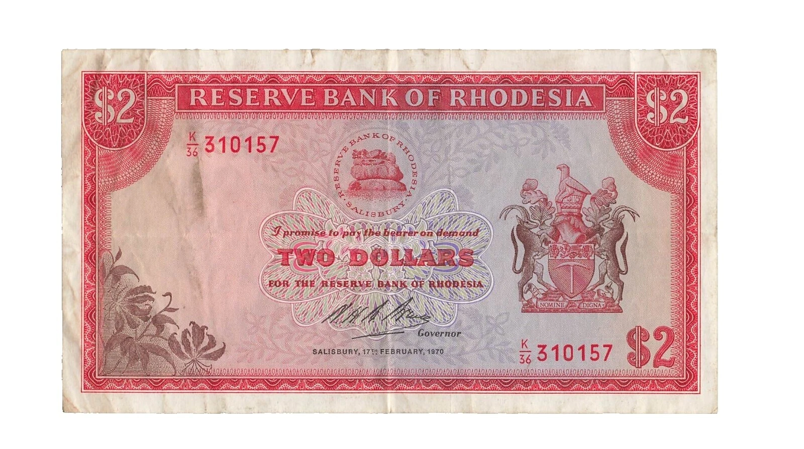 Ungraded 1970 African Paper Money