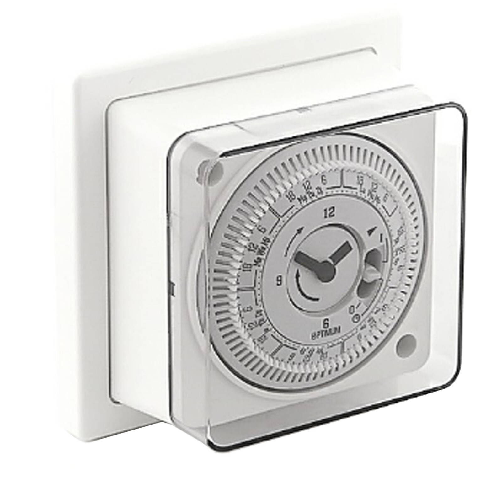 OPTIMUM 7 Day Socket Box Timer Time Switch Surface Single Wall Pattress