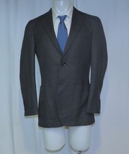 SuitSupply Havana Slim E. Thomas Gray Weave Slim Two Button Sport Coat 40L