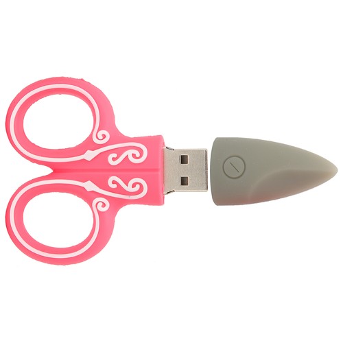 Cartoon U Disk Red Scissors Shears Tailor Model Bulk Storage Flash Drive Mem FTD - Photo 9/21