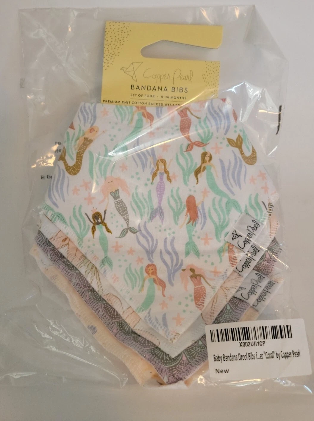 COPPER PEARL BANDANA BIBS SET OF 4 0-36 MONTHS CORAL
Opens in a new window or tab