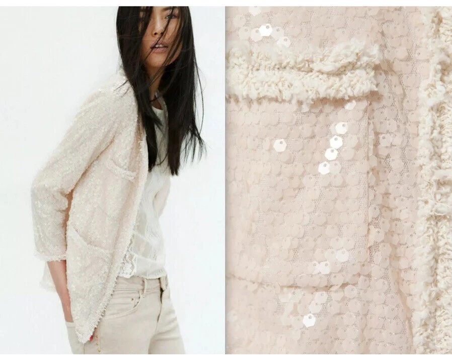 White sequin sale jacket