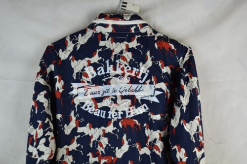 Chaqueta cortavientos Scotch & Soda para hombre con estampado gráfico Softshell talla M caballo - Imagen 8 de 9