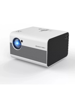 BIGASUO Native 1080P Mini B-509 Projector W/100'' Screen Hifi Stereo Sound 