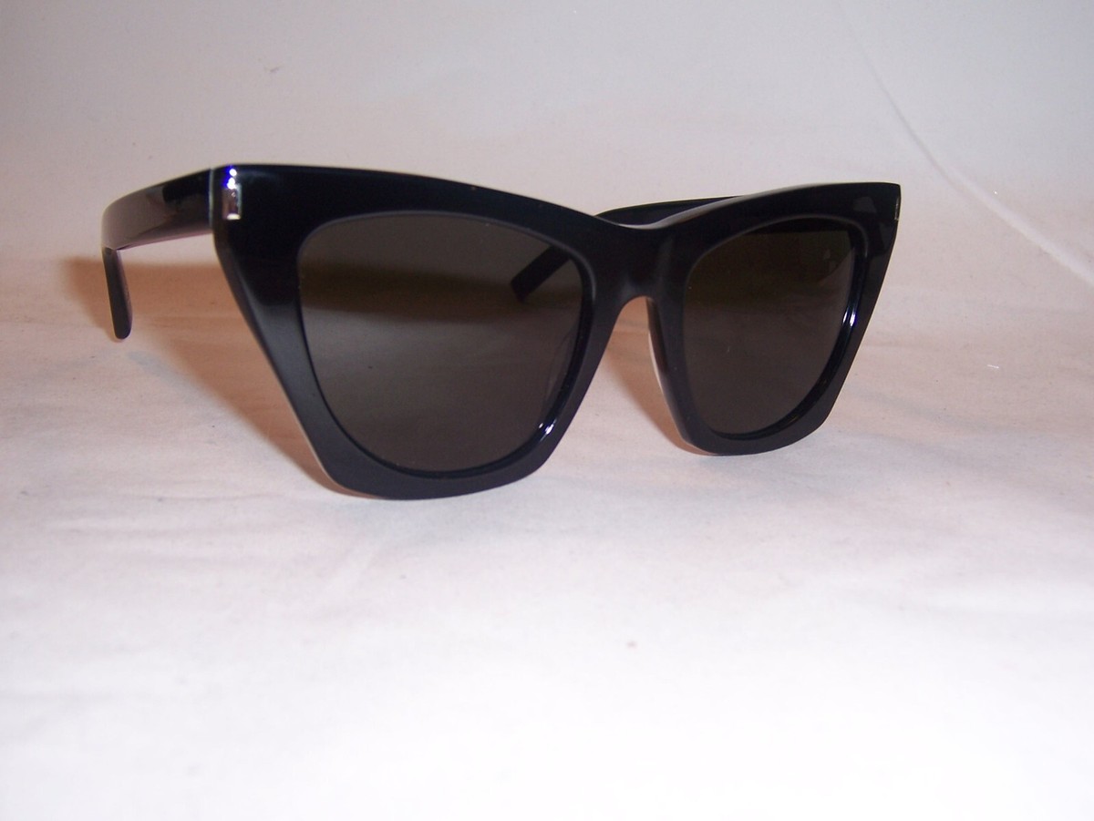 NEW SAINT LAURENT SUNGLASSES SL214 KATE 001 BLACK/GRAY  display picture 3