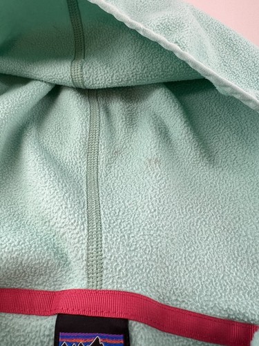 Patagonia Girl’s Full Zip Hooded Fleece Jacket Size L (12) Preloved Green - Picture 11 of 15