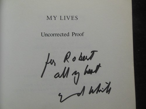 SIGNED; My Lives - Edmund White (2005-1st) Uncorrected Proof - Gay Autobiography - Picture 2 of 8