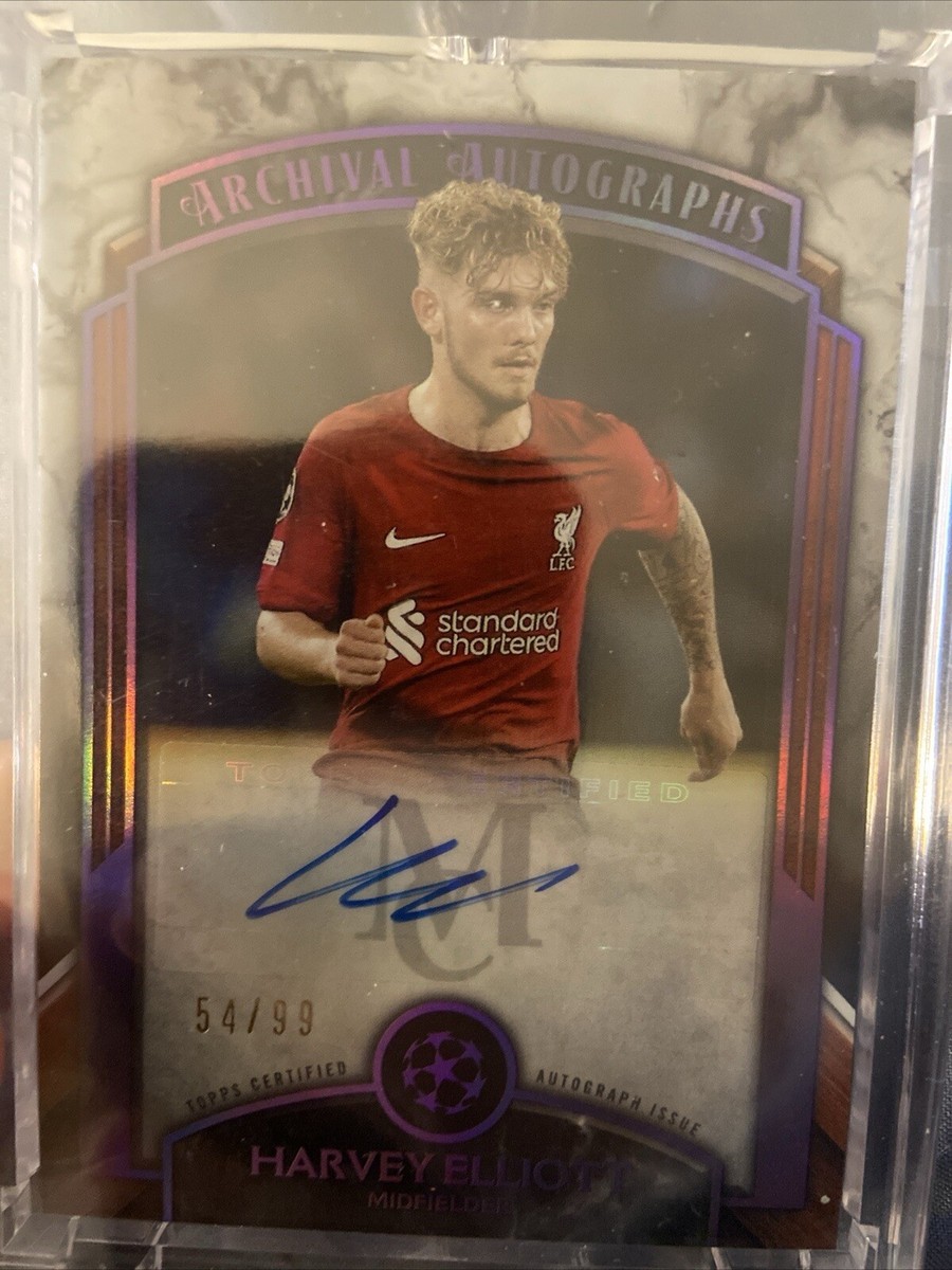 2022-23 Topps Museum Collection UEFA Harvey Elliott /99 Auto 