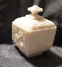 Vintage Round Covered Clear Candy Dish